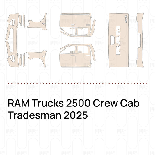 RAM Trucks 2500 Crew Cab Tradesman 2025 – Pre-Cut PPF