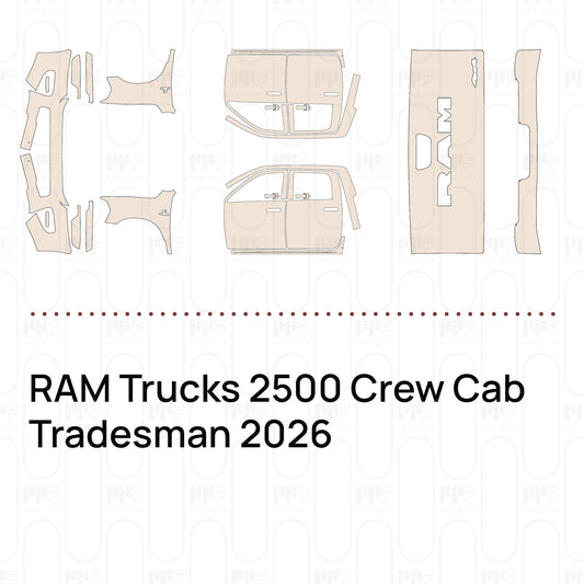 RAM Trucks 2500 Crew Cab Tradesman 2026 – Pre-Cut PPF
