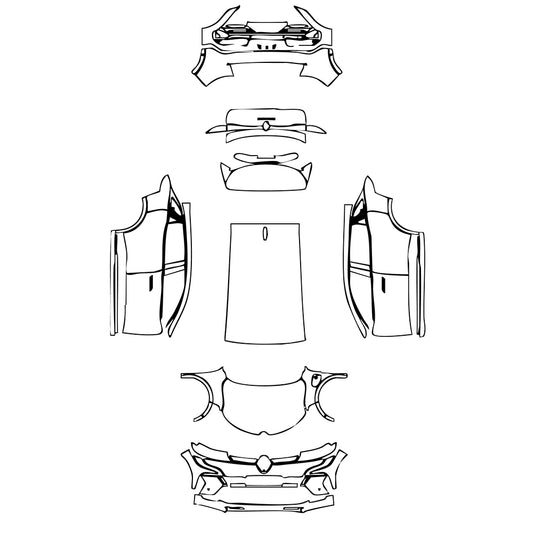 Pre-Cut PPF Renault Megane E-Tech 2025 - PPF-Kits