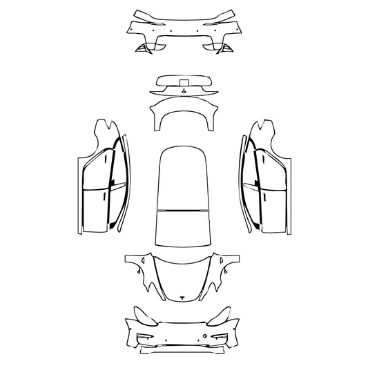 Pre-Cut PPF Tesla Model 3 2019 - PPF-Kits