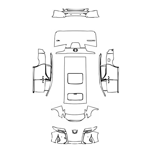 Pre-Cut PPF Toyota Alphard ALPHARD 2019 - PPF-Kits