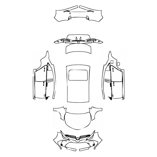 Pre-Cut PPF Toyota Corolla (EU) Sedon 2023 - PPF-Kits