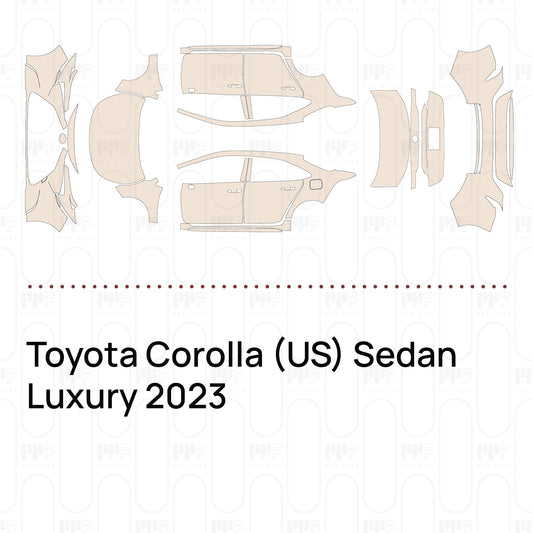 Pre-Cut PPF Toyota Corolla (US) Sedan Luxury 2023
