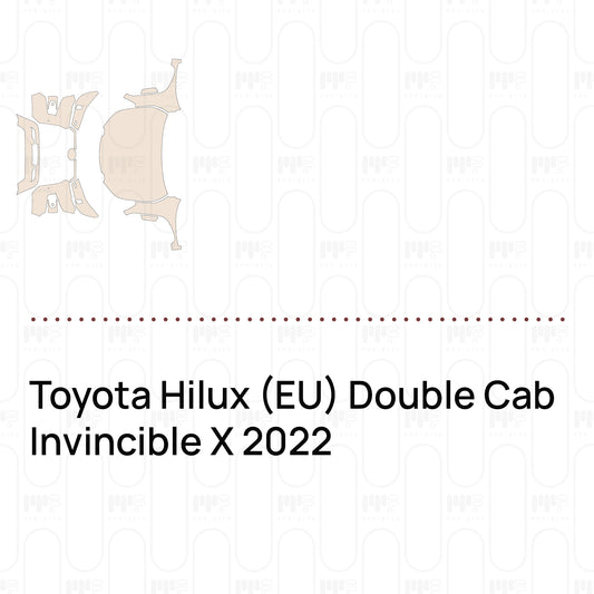 Pre-Cut PPF Toyota Hilux (EU) Double Cab Invincible X 2022