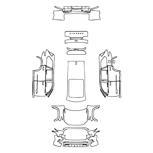 Passgenaue Lackschutzfolien PPF Toyota Sequoia Capstone 2025