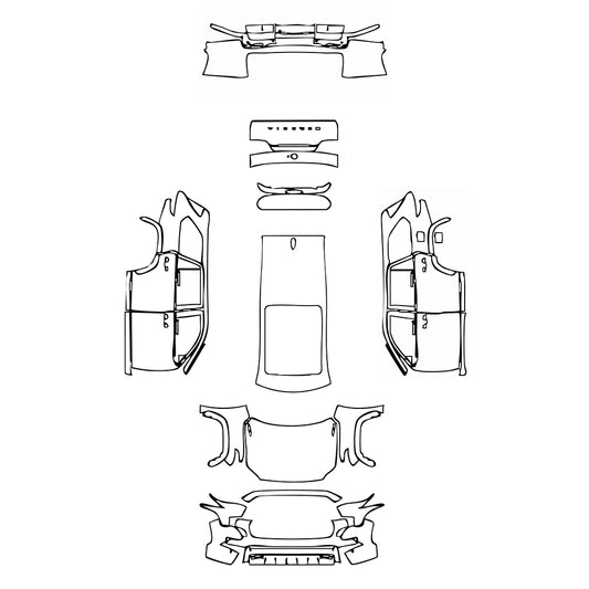 Passgenaue Lackschutzfolien PPF Toyota Sequoia SR5 2025