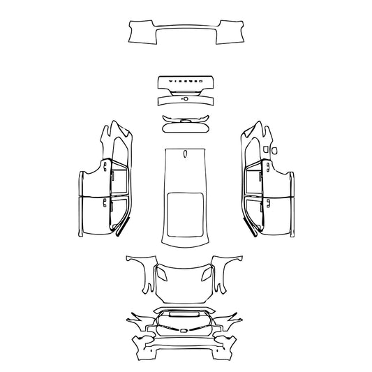 Passgenaue Lackschutzfolien PPF Toyota Sequoia TRD Pro 2025