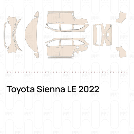 Pre-Cut PPF Toyota Sienna LE 2022