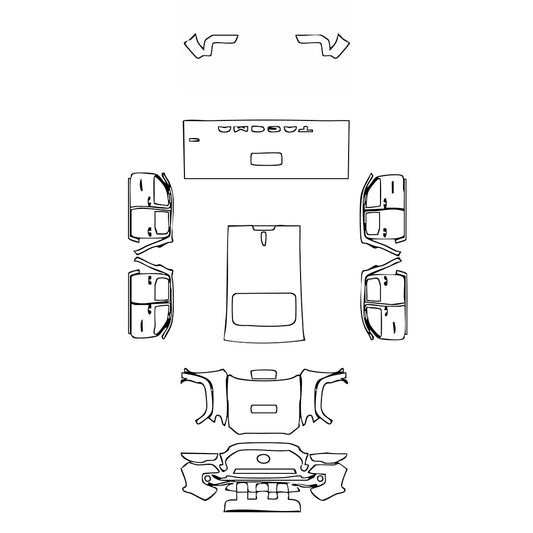 Pre-Cut PPF Toyota Tacoma Double Cab TRD Sport 2023 - PPF-Kits