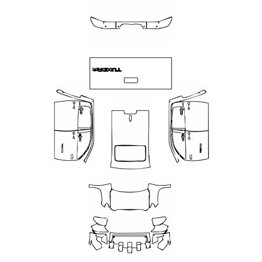 Pre-Cut PPF Toyota Tundra CrewMax Limited 2018 - PPF-Kits
