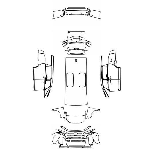 Pre-Cut PPF Toyota Vellfire 2025 - PPF-Kits