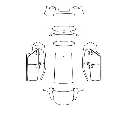 Pre-Cut PPF Volkswagen Golf Golf Base 2017 - PPF-Kits