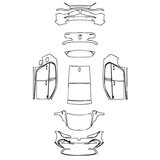 Pre-Cut PPF Volkswagen Golf Golf R-line 2022 - PPF-Kits