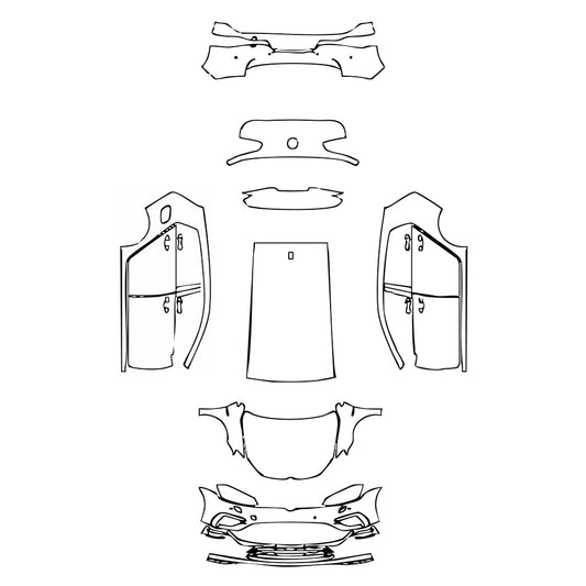 Pre-Cut PPF Volkswagen Golf Golf R 2019 - PPF-Kits