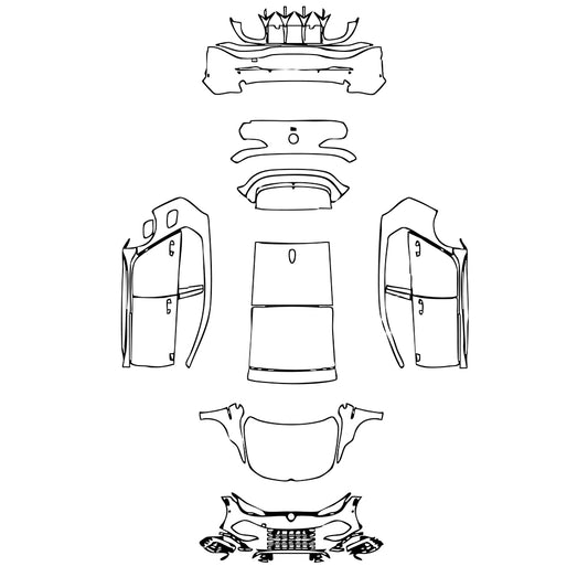 Pre-Cut PPF Volkswagen Golf Golf R 2022 - PPF-Kits