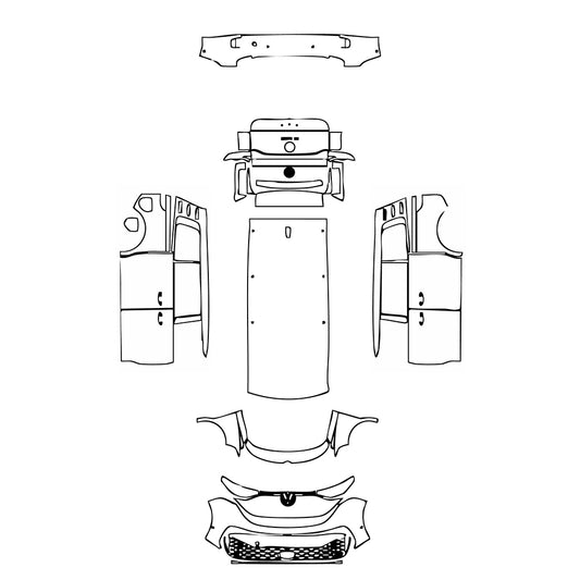 Pre-Cut PPF Volkswagen ID.BUZZ Cargo 2023 - PPF-Kits