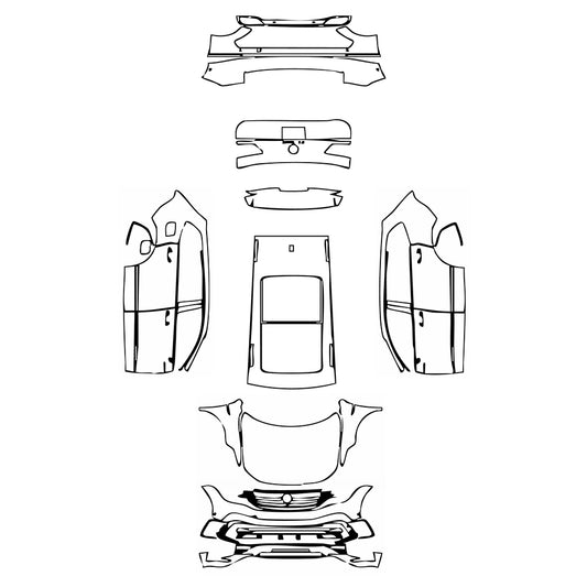 Pre-Cut PPF Volkswagen Tiguan (US) SE R-line 2022 - PPF-Kits