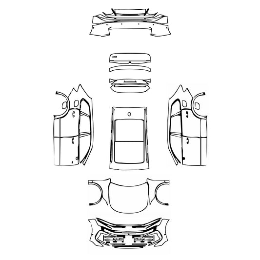 Pre-Cut PPF Volkswagen Touareg R 2024 - PPF-Kits