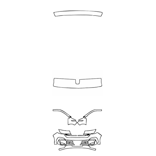 Pre-Cut PPF Volkswagen Transporter 6.1 (EU) Extended Wheelbase Panel van 2021 - PPF-Kits