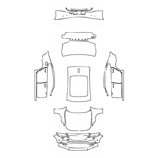 Pre-Cut PPF Volvo S90 Extended Wheelbase Momentum 2018 - PPF-Kits