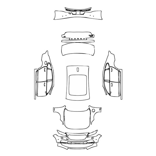 Pre-Cut PPF Volvo S90 Recharge Extended Wheelbase Inscription 2022 - PPF-Kits