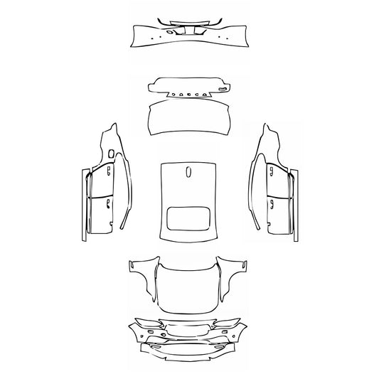 Pre-Cut PPF Volvo S90 Standard Wheelbase Inscription 2017 - PPF-Kits