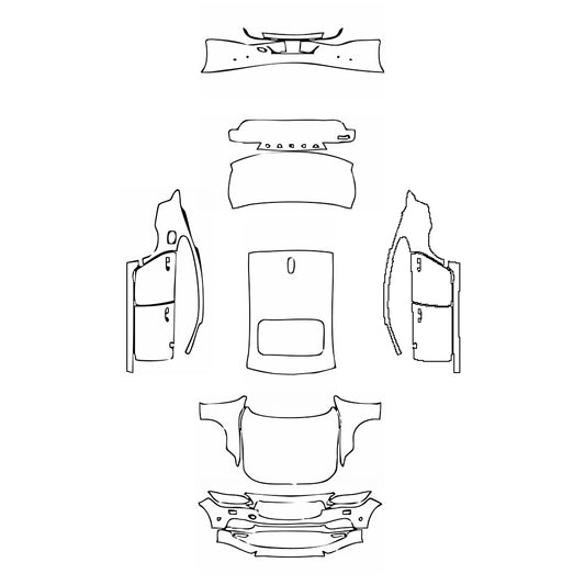 Pre-Cut PPF Volvo S90 Standard Wheelbase Momentum 2016 - PPF-Kits