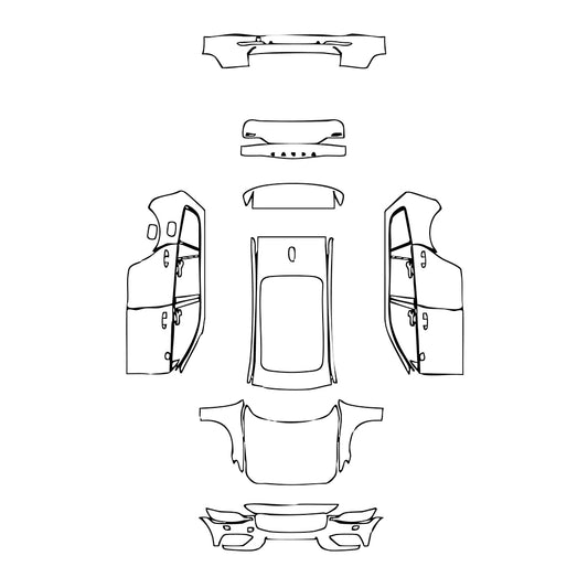 Pre-Cut PPF Volvo V60 Cross Country 2020 - PPF-Kits