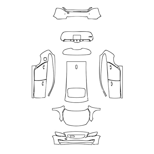 Pre-Cut PPF Volvo V60 Momentum 2014 - PPF-Kits