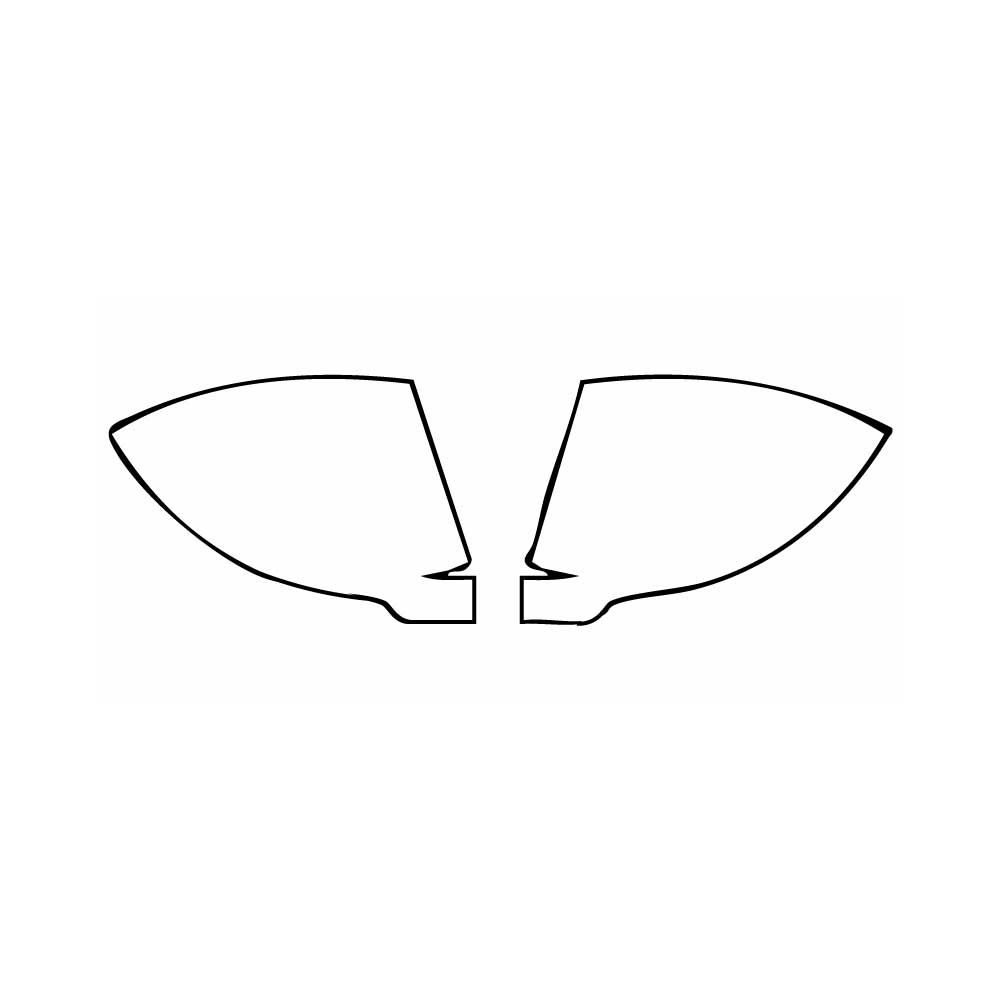 Pre-cut PPF pattern: Mirror - Audi