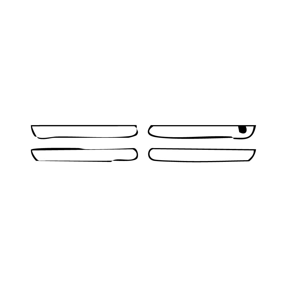 Pre-cut PPF pattern: Door Handles - Audi