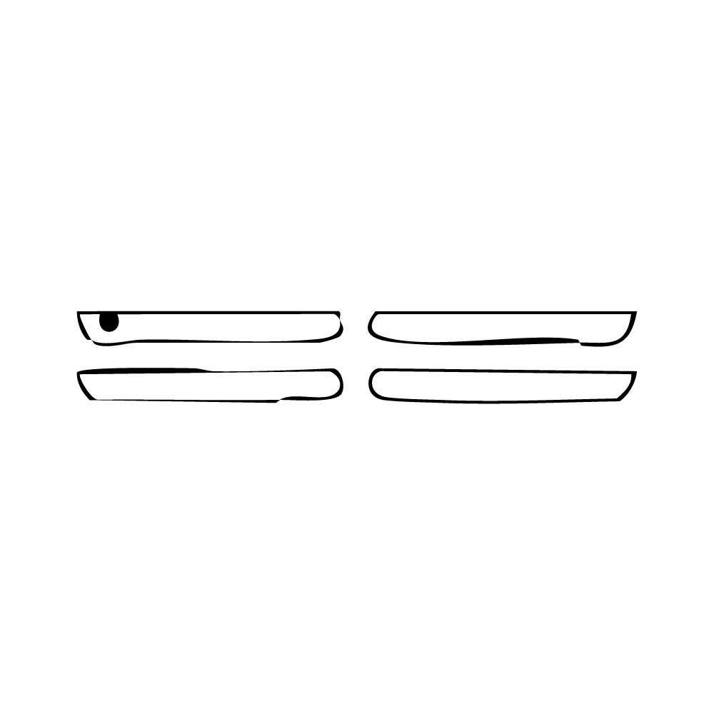 Pre-cut PPF pattern: Door Handle - Audi