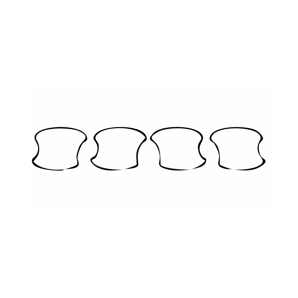 Pre-cut PPF pattern: Door Bowl - Audi