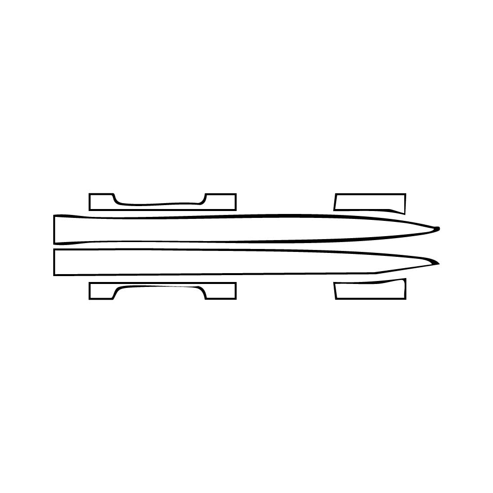 Pre-cut PPF pattern: Door Sill - Cadillac