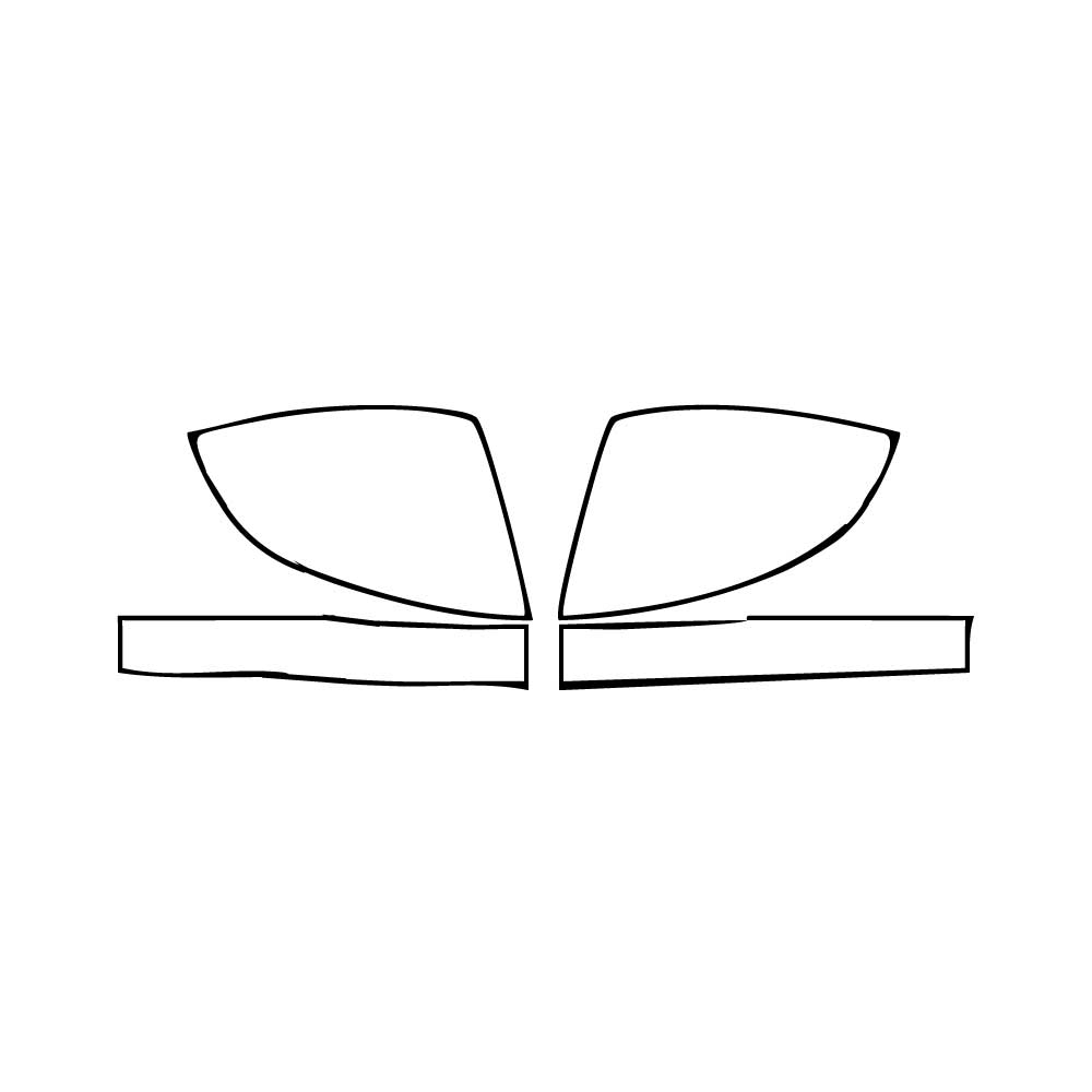 Pre-cut PPF pattern: Mirror - Land Rover