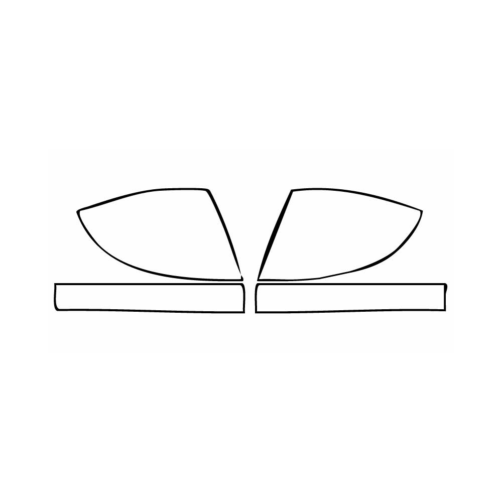 Pre-cut PPF pattern: Mirror - Land Rover
