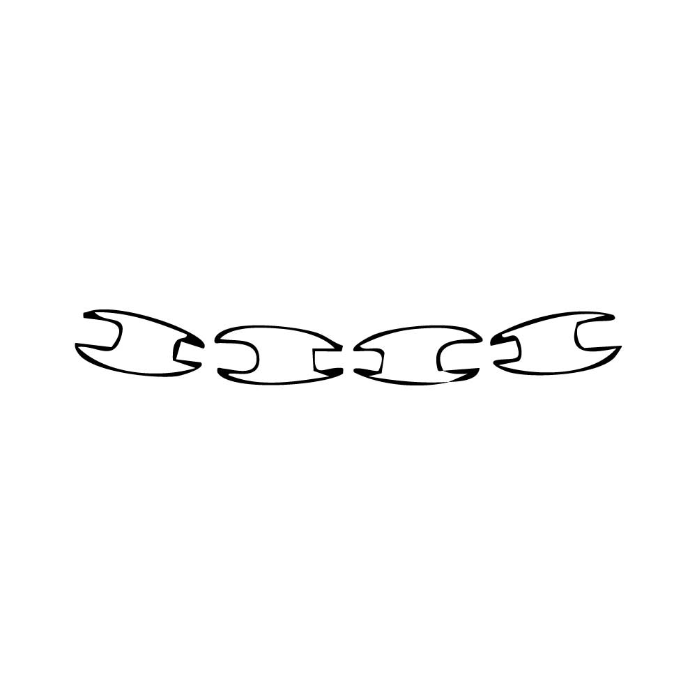 Pre-cut PPF pattern: Door Handle Insert - Mercedes-Benz