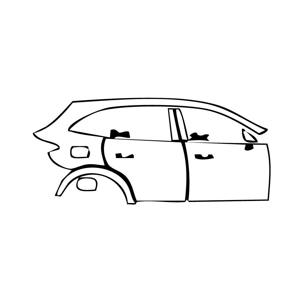 Pre-Cut PPF Mercedes-Benz GLC SUV AMG GLC43 2024 - PPF-Kits