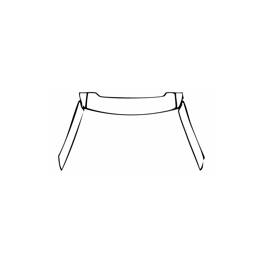 Pre-cut PPF pattern: A Pillar + Roof (front) - Nissan