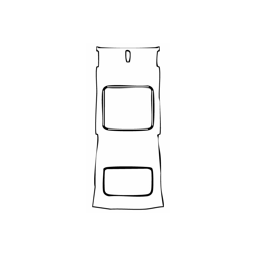 Pre-cut PPF pattern: Roof - Toyota