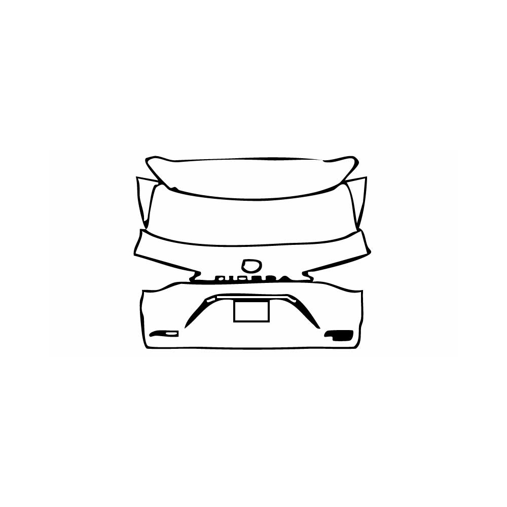 Pre-cut PPF pattern: Trunk Lid - Toyota
