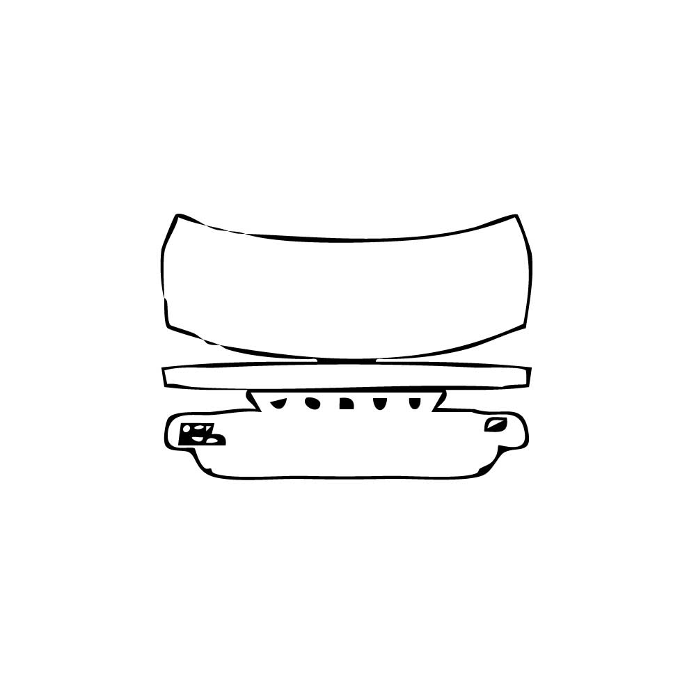 Pre-cut PPF pattern: Trunk Lid - Volvo