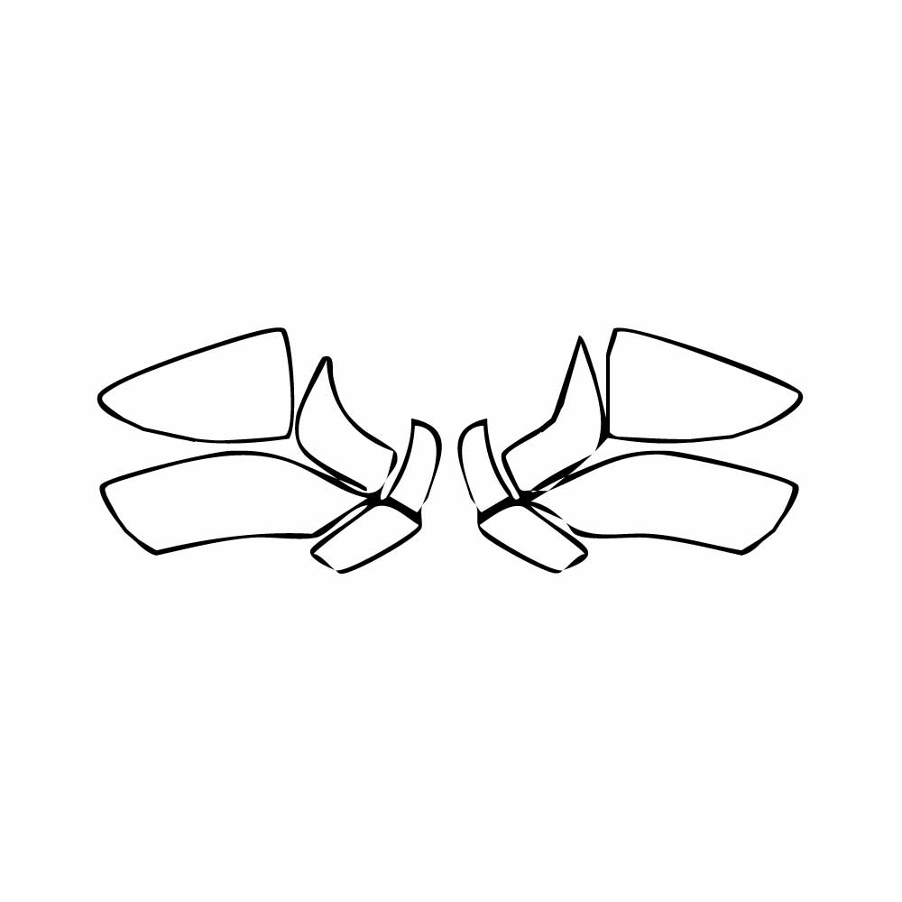 Pre-cut PPF pattern: Mirror - Lexus