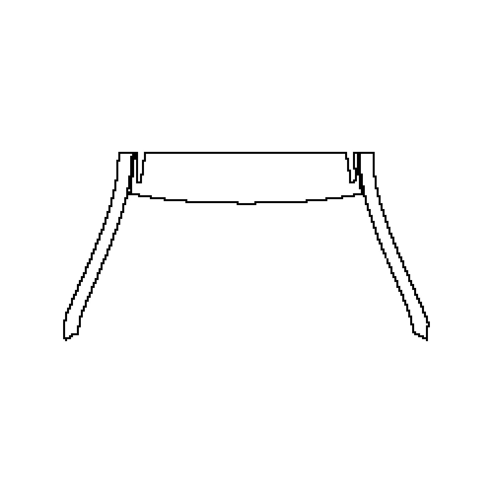 Pre-cut PPF pattern: A Pillar + Roof (front) - Seat