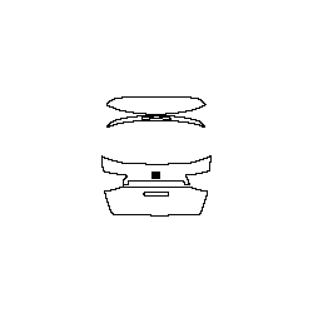Pre-cut PPF pattern: Trunk Lid - Seat