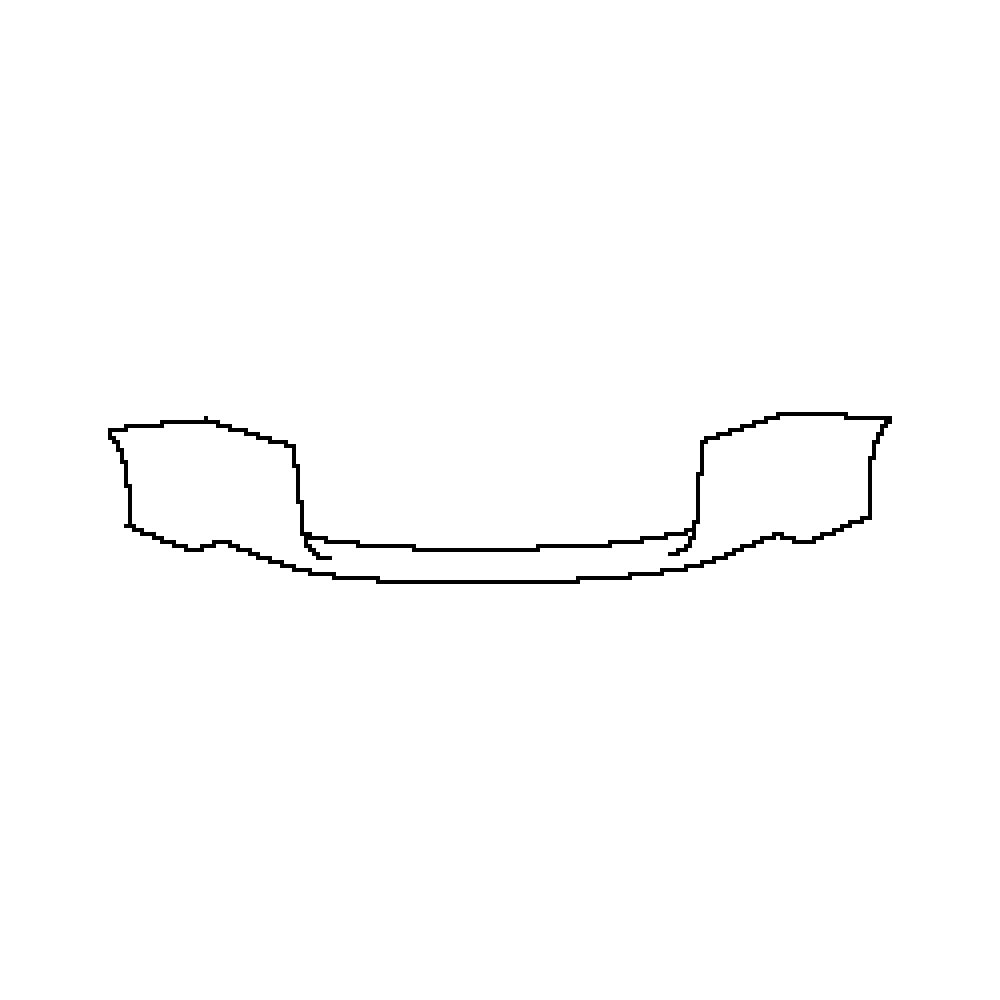 Pre-cut PPF pattern: Rear Bumper - Seat
