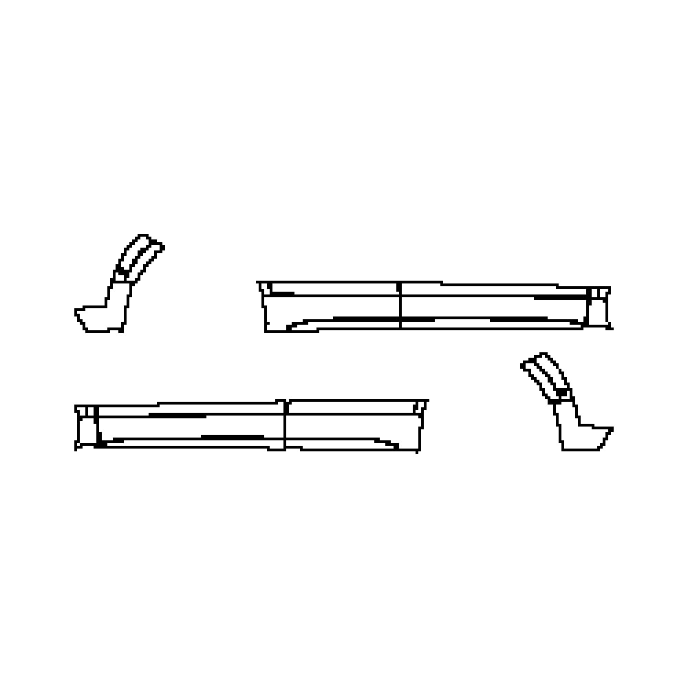 Pre-cut PPF pattern: Rocker Panel - Seat