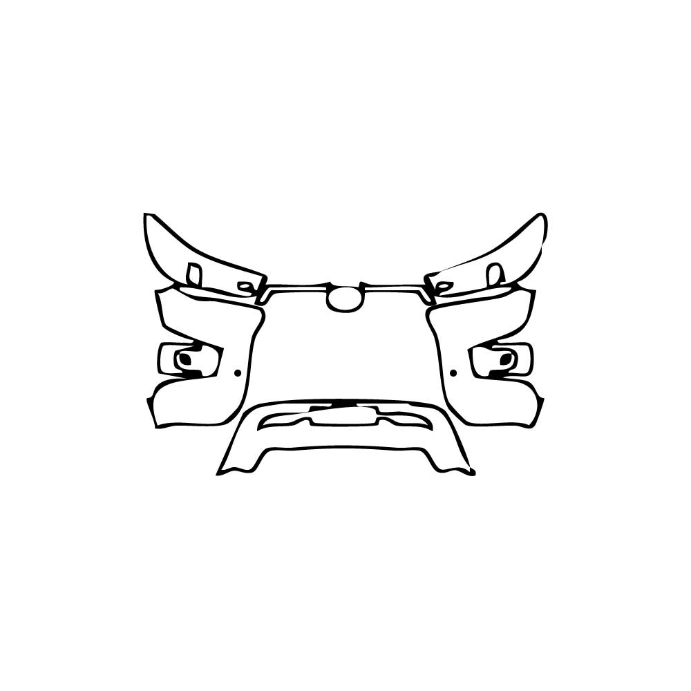 Pre-Cut PPF Toyota Hilux (EU) Double Cab Invincible X 2021 - PPF-Kits