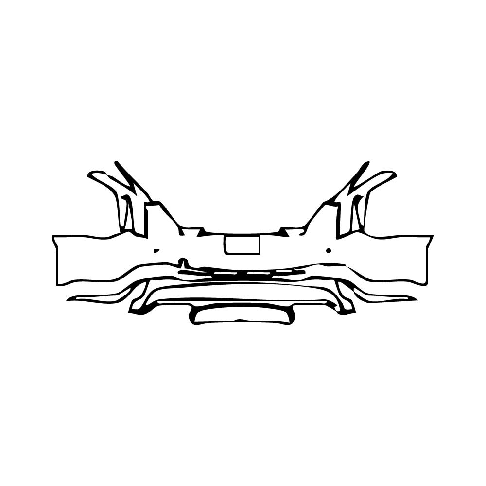 Pre-cut PPF pattern: Rear Bumper - Cadillac