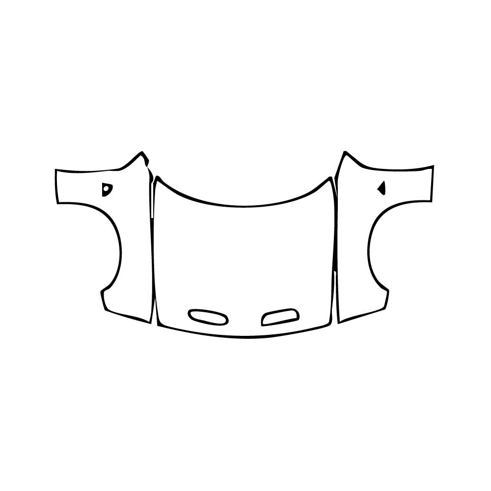 Pre-cut PPF pattern: Hood + Fender - Dodge